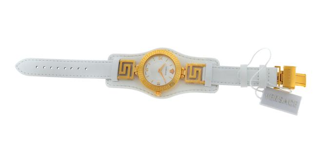 Versace White Gold New V-signature Vla01 0014 Plated Quartz 38mm Watch Versace White Gold New V-signature Vla01 0014 Plated Quartz 38mm Watch