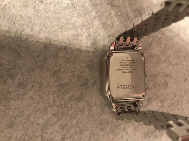 Michele Sterling Silver Deco with Diamonds Watch Michele Sterling Silver Deco with Diamonds Watch