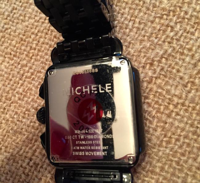 Michele Black Deco Noir Diamond Watch Michele Black Deco Noir Diamond Watch
