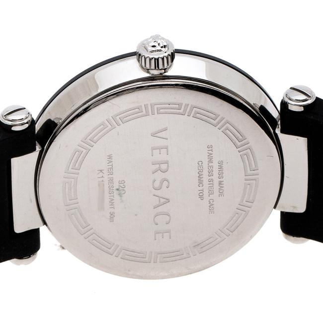 Versace Black Ceramic Stainless Steel Rubber Reve 92q Womens Wristwatch 35 Mm Watch Versace Black Ceramic Stainless Steel Rubber Reve 92q Womens Wristwatch 35 Mm Watch