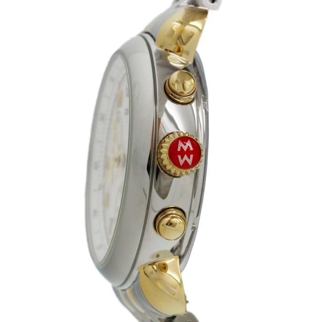 Michele Two Tone Silver-gold 39 Stainless Chronograph Women Mww03d000026 Watch Michele Two Tone Silver-gold 39 Stainless Chronograph Women Mww03d000026 Watch