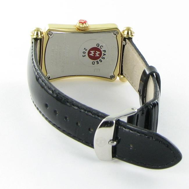 Michele Gold Caber Park Diamond Bezel Mother Of Pearl Dial Watch Michele Gold Caber Park Diamond Bezel Mother Of Pearl Dial Watch