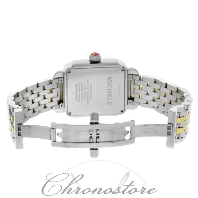 Michele Steel & Gold Tone Deco Mww06t000061 Stainless Quartz Ladies Watch Michele Steel & Gold Tone Deco Mww06t000061 Stainless Quartz Ladies Watch