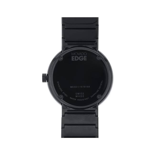 Movado Black Mens Edge Aluminum Dial Ion-plated 3680007 Watch Movado Black Mens Edge Aluminum Dial Ion-plated 3680007 Watch
