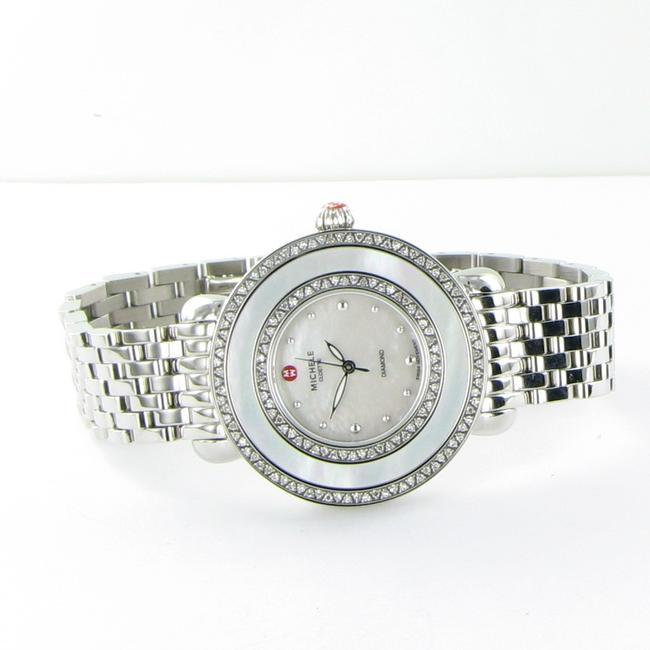 Michele Silver Cloette Diamond Mop Dial Steel Ladies Mww20e000001 Watch Michele Silver Cloette Diamond Mop Dial Steel Ladies Mww20e000001 Watch