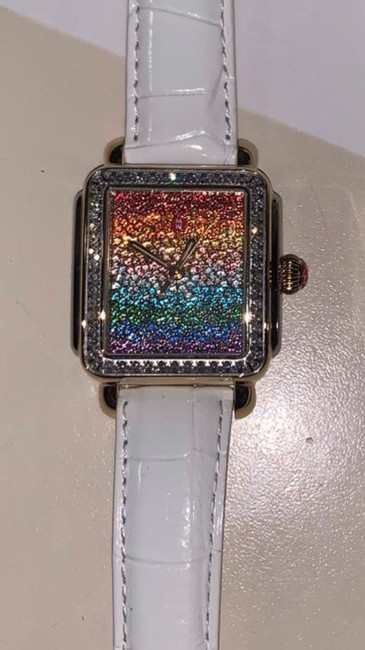 Michele Rainbow Limited-edition Deco Carousel Diamond Watch Michele Rainbow Limited-edition Deco Carousel Diamond Watch