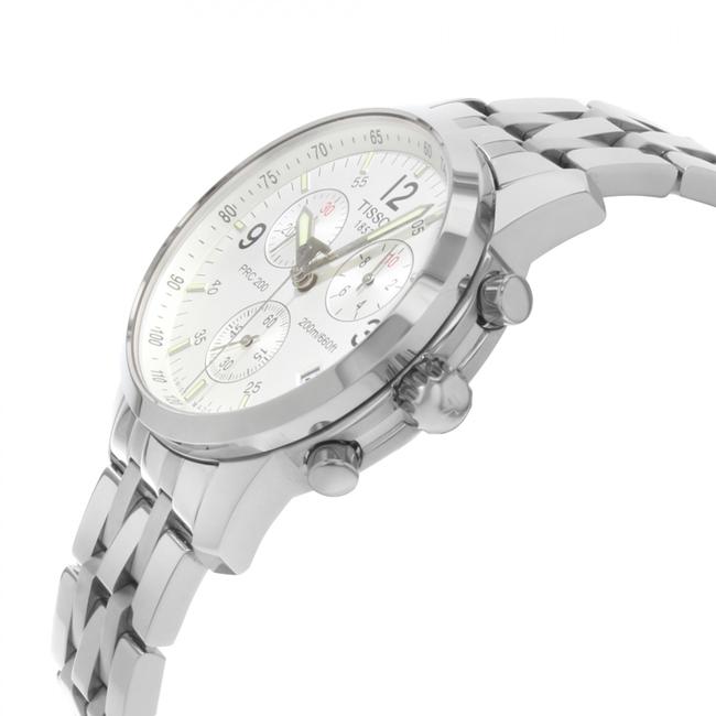 Tissot White Men Prc200 Chronograph Stainless Steel T17.1.586.32 Watch Tissot White Men Prc200 Chronograph Stainless Steel T17.1.586.32 Watch