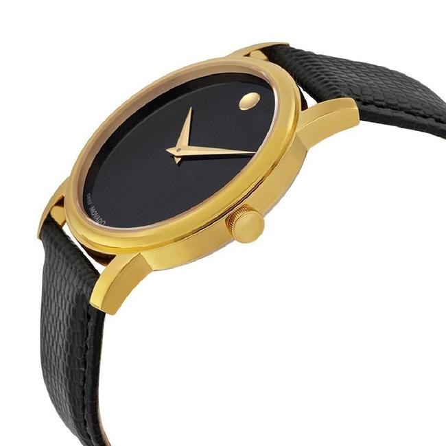Movado Gold Museum Black Dial 38mm Stainless Steel 2100005 Swiss Made Quartz Watch Movado Gold Museum Black Dial 38mm Stainless Steel 2100005 Swiss Made Quartz Watch