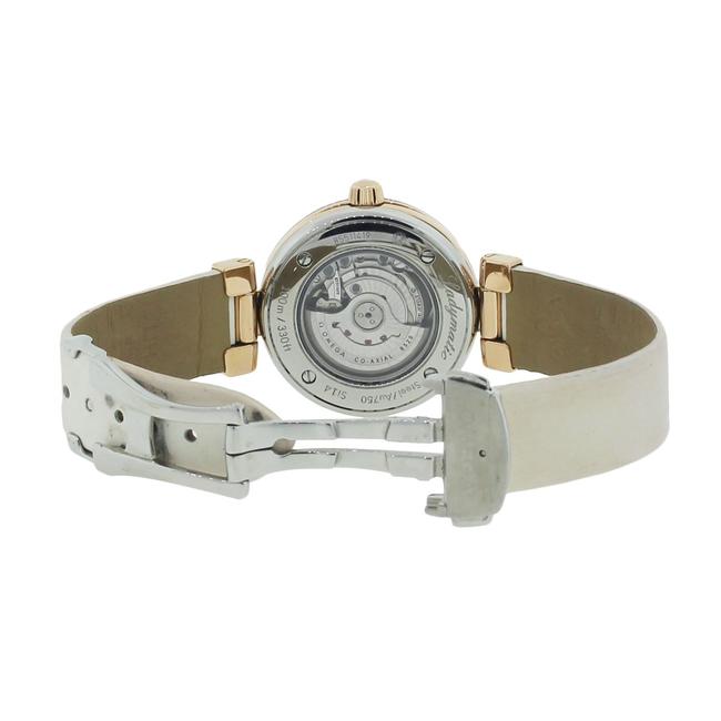 Omega White Pink De Ville Ladymatic Diamond Dial Watch Omega White Pink De Ville Ladymatic Diamond Dial Watch