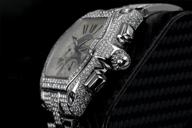 Cartier Steel XL Diamond Roadster W62020x6 White Dial Watch Cartier Steel XL Diamond Roadster W62020x6 White Dial Watch