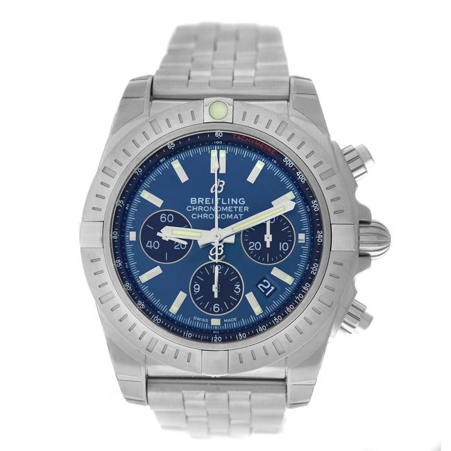 Breitling Silver Chronomat Ab0115101c1a1 Stainless Steel 44mm Watch Breitling Silver Chronomat Ab0115101c1a1 Stainless Steel 44mm Watch