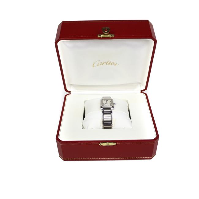 Cartier Silver Womens Tank Square Watch Cartier Silver Womens Tank Square Watch
