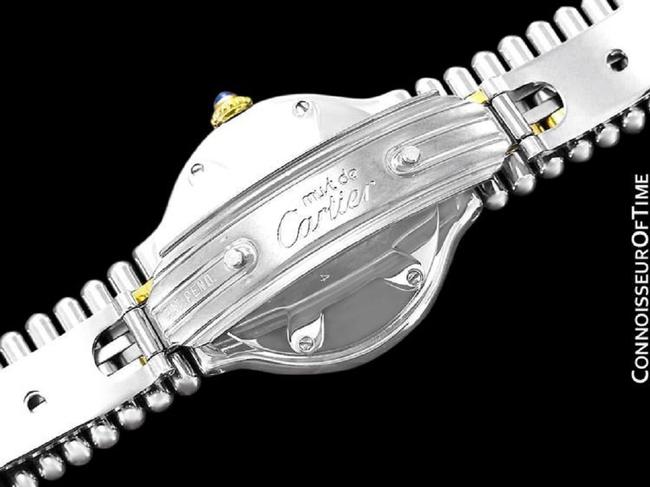 Cartier Light Silver Cartier?must De 21c Ladies Stainless Steel & 18k Gold Watch Cartier Light Silver Cartier?must De 21c Ladies Stainless Steel & 18k Gold Watch