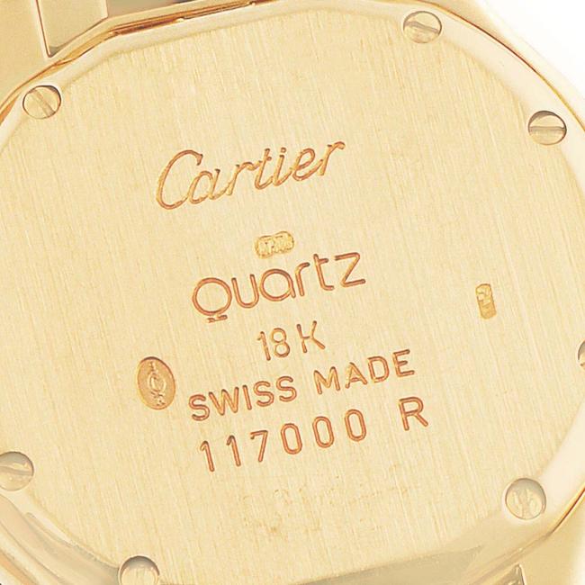 Cartier Silver 18k Yellow Gold and Stainless Steel Cougar 117000 Womens Wristwatch 26 Mm Watch Cartier Silver 18k Yellow Gold and Stainless Steel Cougar 117000 Womens Wristwatch 26 Mm Watch