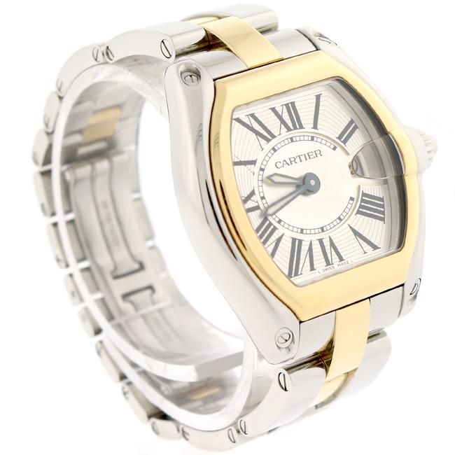 Cartier Roman Roadster Ladies Small Gold/Steel Dial W62026y4 B&p Watch Cartier Roman Roadster Ladies Small Gold/Steel Dial W62026y4 B&p Watch
