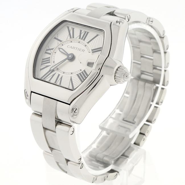 Cartier Roman Box Roadster Ladies Small Silver 30mm Steel W62016v3 Box/Papers Watch Cartier Roman Box Roadster Ladies Small Silver 30mm Steel W62016v3 Box/Papers Watch