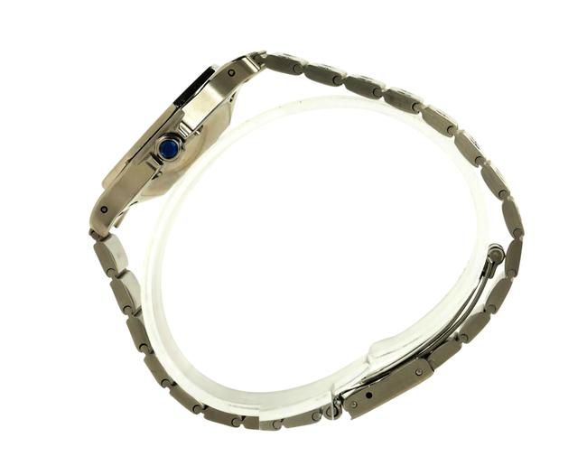 Cartier Silver Santos Octagon Date 30mm Watch Cartier Silver Santos Octagon Date 30mm Watch