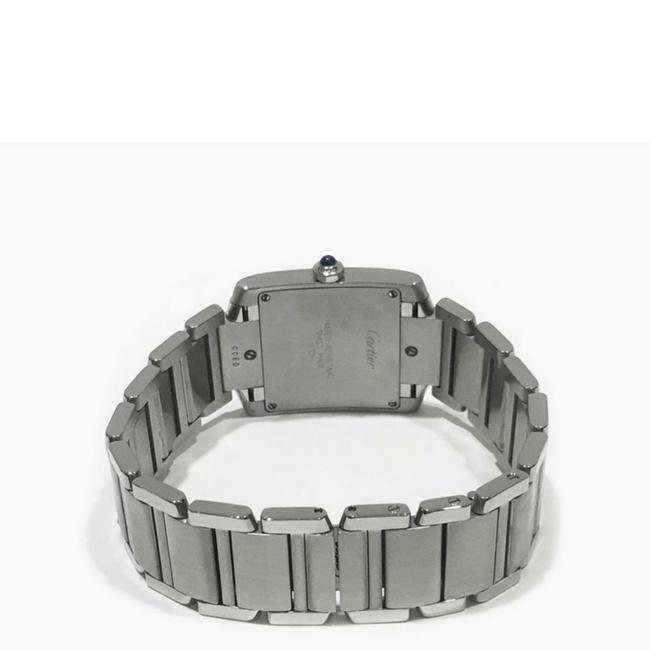 Cartier Silver/Diamonds Medium Size Tank Francaise 2301 Watch Cartier Silver/Diamonds Medium Size Tank Francaise 2301 Watch