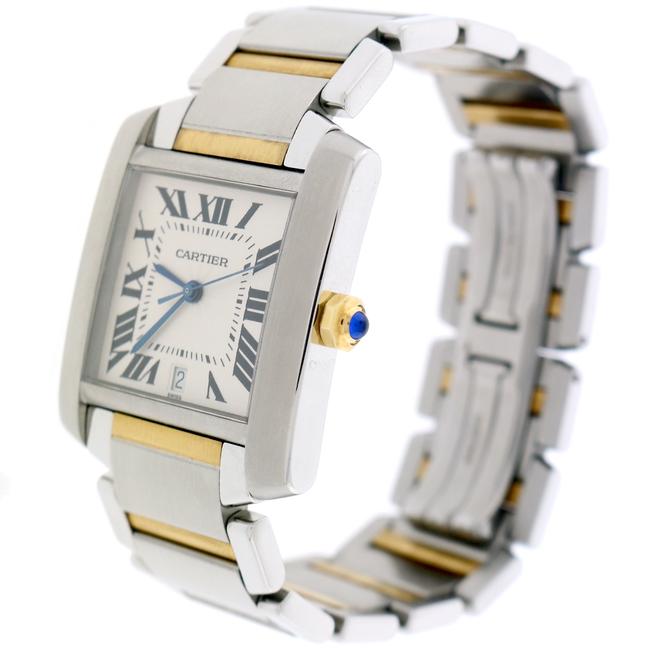 Cartier Gold & Steel Tank Francaise Large 2-tone Gold/Steel 28mm W51005q4 B&p Watch Cartier Gold & Steel Tank Francaise Large 2-tone Gold/Steel 28mm W51005q4 B&p Watch