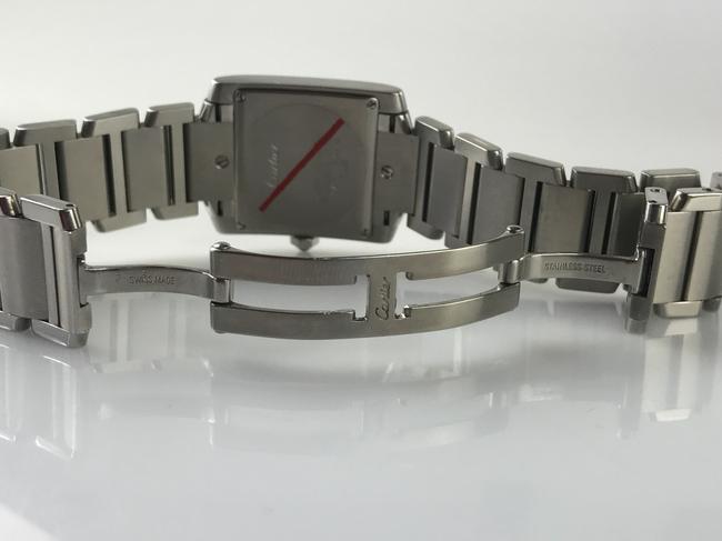 Cartier White Tank Francaise Midsize Stainless Steel Watch Cartier White Tank Francaise Midsize Stainless Steel Watch