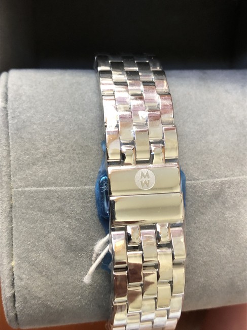 Michele Silver Mini Urban Diamond Watch Michele Silver Mini Urban Diamond Watch