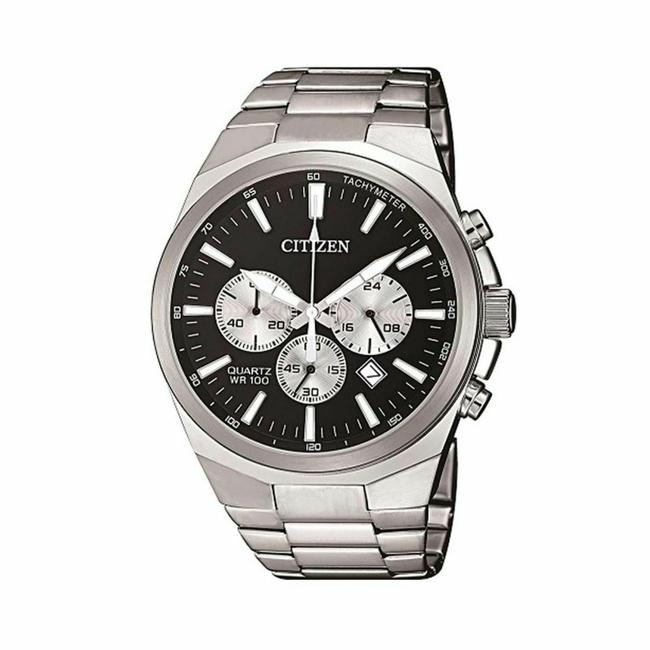 Citizen Silver An8170-59e Black Quartz Mens Watch Citizen Silver An8170-59e Black Quartz Mens Watch