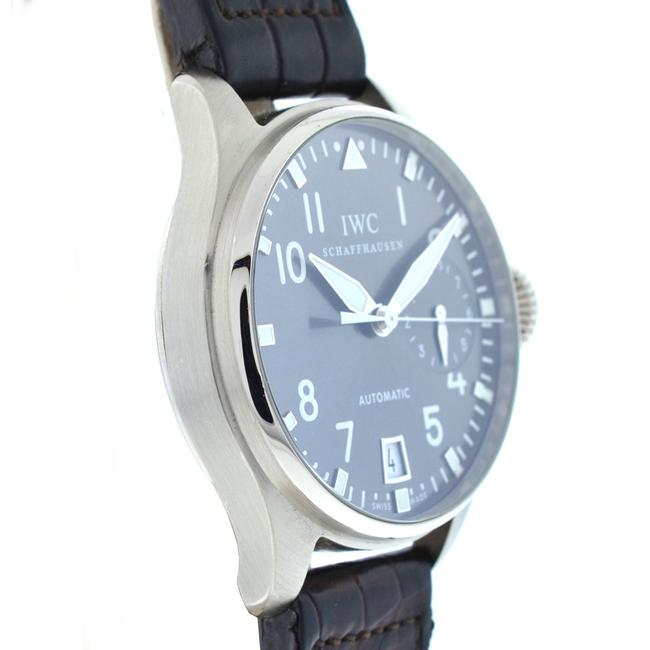 IWC Grey Big Pilot Iw5004-02 18k White Gold Leather Strap Watch IWC Grey Big Pilot Iw5004-02 18k White Gold Leather Strap Watch