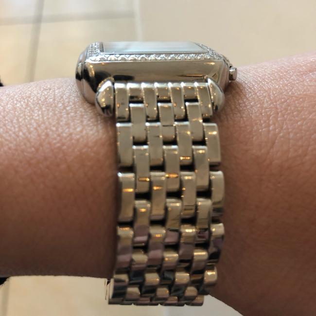 Michele Silver Deco Diamond Watch Michele Silver Deco Diamond Watch