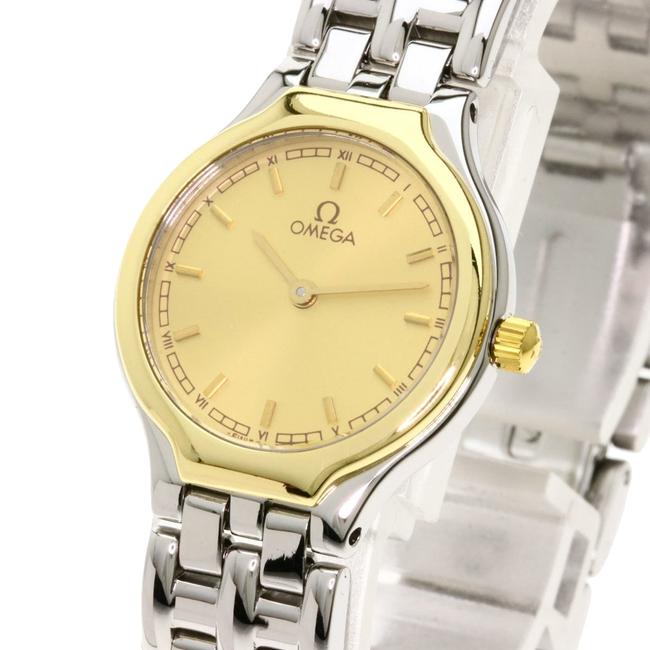 Omega Champagne Gold Tone Stainless Steel De Ville Quartz Womens Wristwatch 23 Mm Watch Omega Champagne Gold Tone Stainless Steel De Ville Quartz Womens Wristwatch 23 Mm Watch