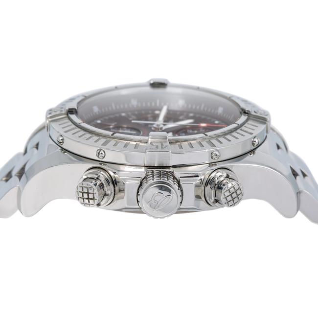 Breitling Black Super Avenger A13370 48mm Blue Dial with Stainless Steel Bra Watch Breitling Black Super Avenger A13370 48mm Blue Dial with Stainless Steel Bra Watch