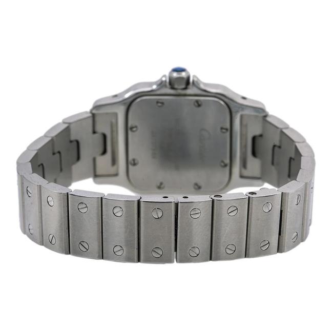 Cartier White Santos Galb¨Ĥe W20056d6 24mm Dial with Stainless Steel Watch Cartier White Santos Galb¨Ĥe W20056d6 24mm Dial with Stainless Steel Watch