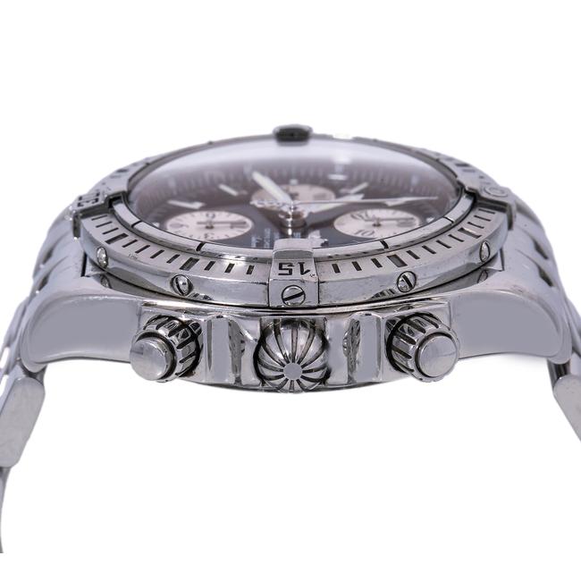 Breitling Black Chronomat Evolution A13356 44mm Dial with Stainless St Watch Breitling Black Chronomat Evolution A13356 44mm Dial with Stainless St Watch