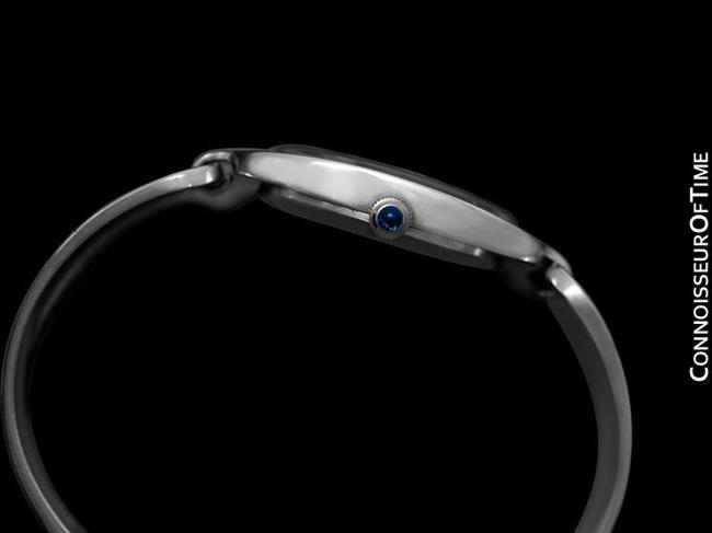 Corum Dark Sky Blue "Love Bond" Ladies Vintage Bangle Bracelet Sterling Silv Watch Corum Dark Sky Blue "Love Bond" Ladies Vintage Bangle Bracelet Sterling Silv Watch
