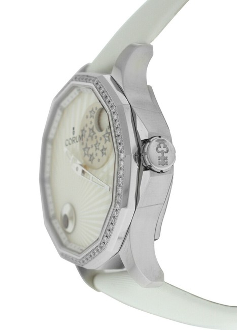 Corum Silver Admirals Cup Legend Mystery Moon 384.101.47/0f49 Aa01 Diamond 38 Watch Corum Silver Admirals Cup Legend Mystery Moon 384.101.47/0f49 Aa01 Diamond 38 Watch