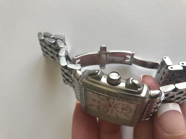 Michele Silver Deco with Diamonds Watch Michele Silver Deco with Diamonds Watch