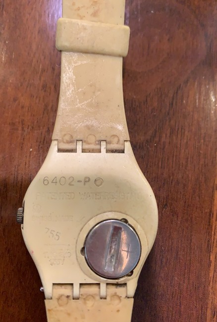 Swatch White Blue Yellow Red Grey Vintage Watch Swatch White Blue Yellow Red Grey Vintage Watch