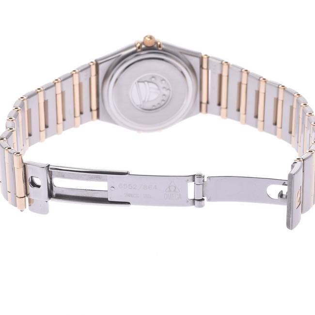 Omega Champagne 18k Yellow Gold and Stainless Steel Constellation 1272.1 Quartz Womens Wristwatch 22 Mm Watch Omega Champagne 18k Yellow Gold and Stainless Steel Constellation 1272.1 Quartz Womens Wristwatch 22 Mm Watch