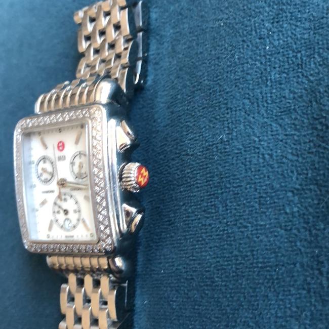 Michele Silver Deco Diamond Watch Michele Silver Deco Diamond Watch