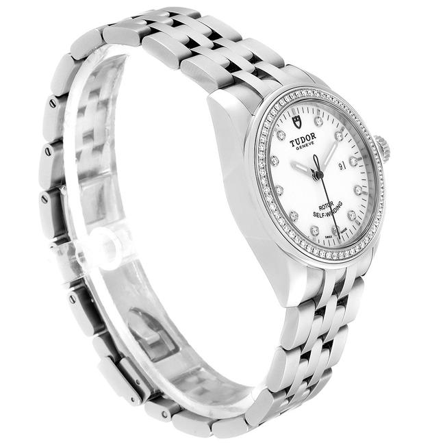 Tudor White Diamonds Stainless Steel Glamour Date M53020 Womens Wristwatch 31 Mm Watch Tudor White Diamonds Stainless Steel Glamour Date M53020 Womens Wristwatch 31 Mm Watch