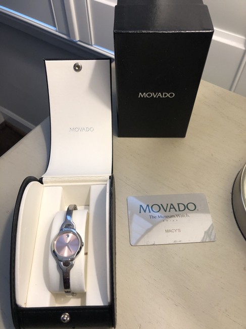 Movado Silver/Baby Pink Museum Watch Movado Silver/Baby Pink Museum Watch