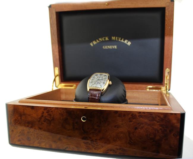 Franck Muller Rose Gold Box Master Banker 2852mb 18k Triple Time with and Papers Watch Franck Muller Rose Gold Box Master Banker 2852mb 18k Triple Time with and Papers Watch