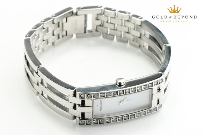 Movado Mop/Steel 14mm Esperanza Diamond 84.h5.1400 Watch Movado Mop/Steel 14mm Esperanza Diamond 84.h5.1400 Watch