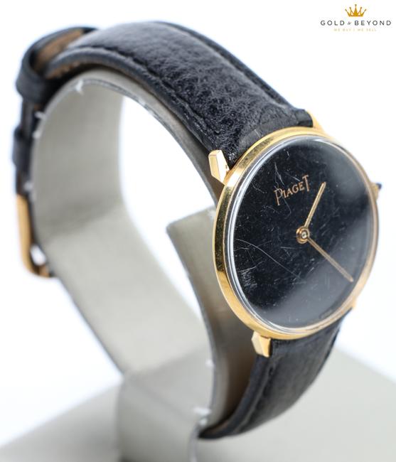 Piaget Black/ Gold Plated Vintage 18kt Electro Watch Piaget Black/ Gold Plated Vintage 18kt Electro Watch