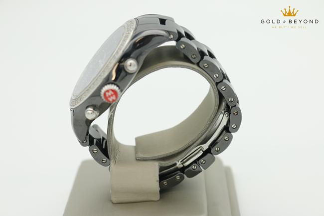 Michele Black Ceramic Diamond Bezel Jetway Watch Michele Black Ceramic Diamond Bezel Jetway Watch
