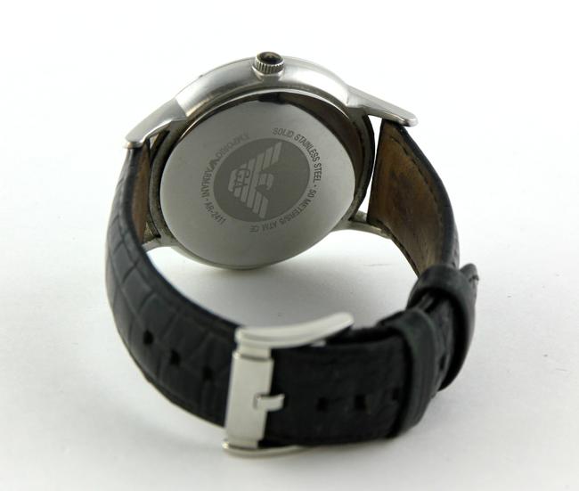 Emporio Armani Mens Classic Black Dial 43mm Watch Emporio Armani Mens Classic Black Dial 43mm Watch