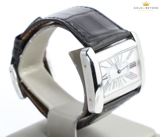 Cartier Mother Of Pearl/ Steel XL Tank Divan 2600 Watch Cartier Mother Of Pearl/ Steel XL Tank Divan 2600 Watch