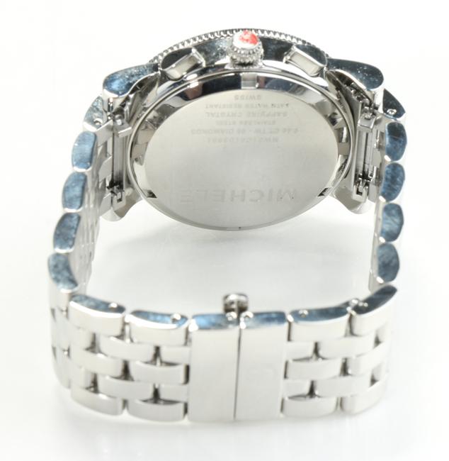 Michele Silver Sport Sail Chronograph Diamond Watch Michele Silver Sport Sail Chronograph Diamond Watch