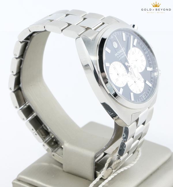 Movado Silver Luno Diamond Bezel Watch Movado Silver Luno Diamond Bezel Watch