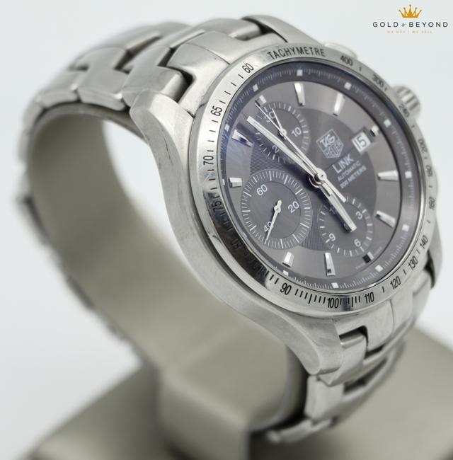 TAG Heuer Gray/ Steel Link Calibre 16 Cjf2115.ba0594 Watch TAG Heuer Gray/ Steel Link Calibre 16 Cjf2115.ba0594 Watch
