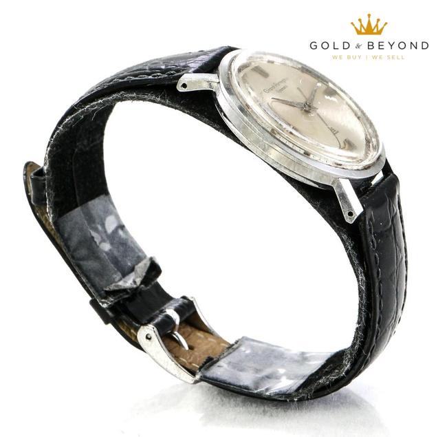 Girard-Perregaux Stainless Steel and Leather Gyromatic Vintage Watch Girard-Perregaux Stainless Steel and Leather Gyromatic Vintage Watch